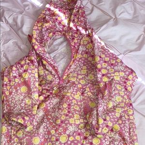 Floral rain jacket